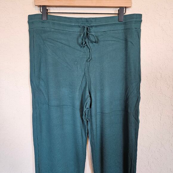 Andie The Wide Leg Pants Fern Green Women's Size Large Lounge At Home Casual - Picture 4 of 7